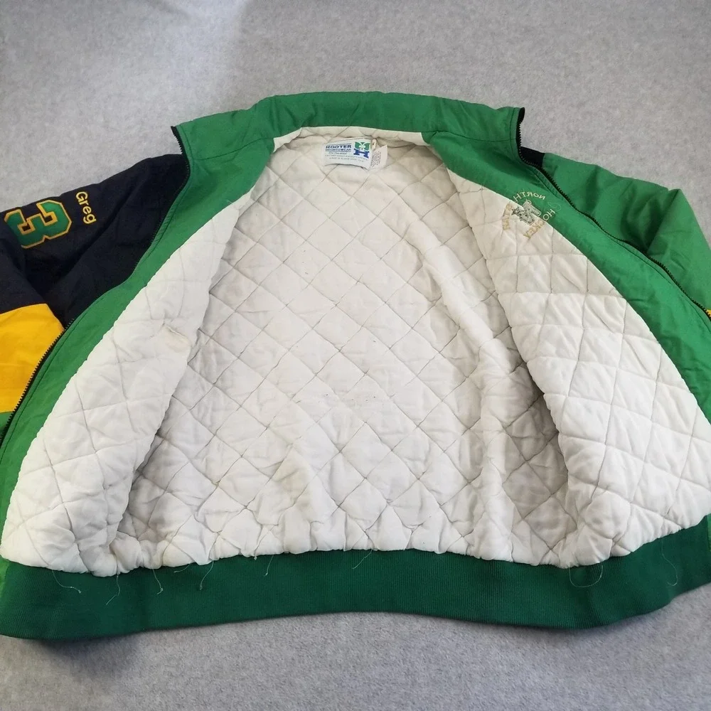 Vintage Minnesota North‎ Star Jacket Mens XL Green Black Clolor Block 90s USA